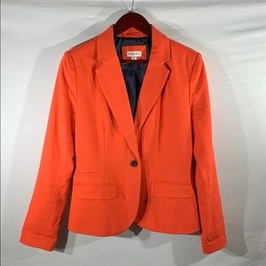 Orange Merona blazer 1 button suit jacket size 10